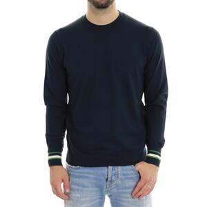 MAGLIA CONTRASTI BLU